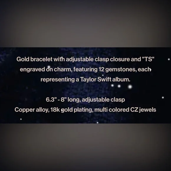 NEW Taylor Swift Bejeweled Bracelet